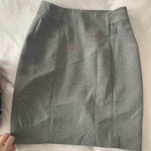 LOFT grey pencil skirt